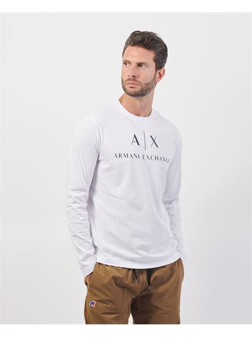 Maglia a manica lunga Armani in cotone girocollo ARMANI EXCHANGE | 8NZTCH-Z8H4Z1100